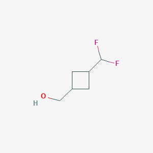 molecular formula C6H10F2O B13562035 (3-(Difluoromethyl)cyclobutyl)methanol 