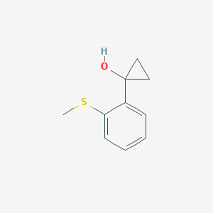 1-(2-(Methylthio)phenyl)cyclopropan-1-ol