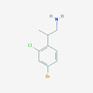 2-(4-Bromo-2-chlorophenyl)propan-1-amine