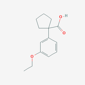 1-(3-Ethoxyphenyl)cyclopentane-1-carboxylic acid