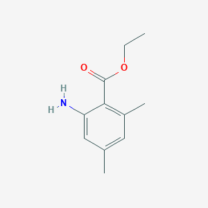 molecular formula C11H15NO2 B13562153 Ethyl 2-amino-4,6-dimethylbenzoate 