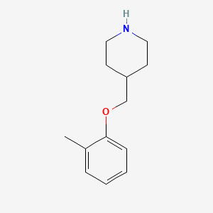 B1356219 4-[(2-Methylphenoxy)methyl]piperidine CAS No. 63608-40-2