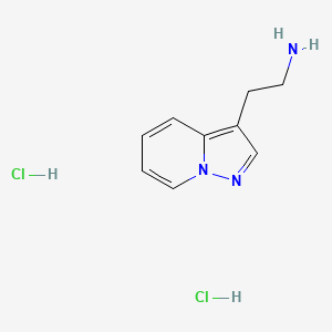 2-{Pyrazolo[1,5-a]pyridin-3-yl}ethan-1-aminedihydrochloride