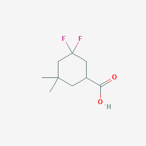 3,3-Difluoro-5,5-dimethylcyclohexane-1-carboxylic acid