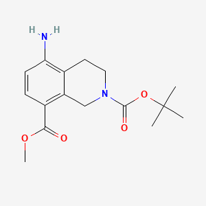 2-(tert-Butyl) 8-methyl 5-amino-3,4-dihydroisoquinoline-2,8(1H)-dicarboxylate