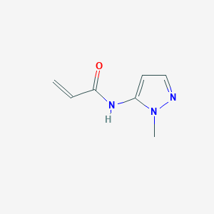 molecular formula C7H9N3O B13562229 N-(1-methyl-1H-pyrazol-5-yl)prop-2-enamide 