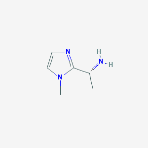 molecular formula C6H11N3 B13562231 (R)-1-(1-Methyl-1H-iMidazol-2-yl)ethanaMine 