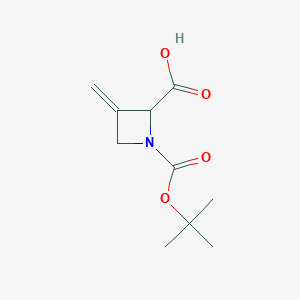 1-[(Tert-butoxy)carbonyl]-3-methylideneazetidine-2-carboxylicacid