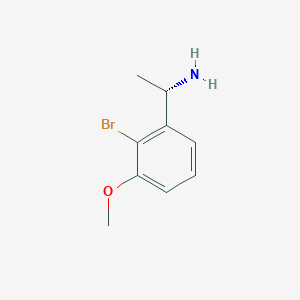 (1s)-1-(2-Bromo-3-methoxyphenyl)ethan-1-amine