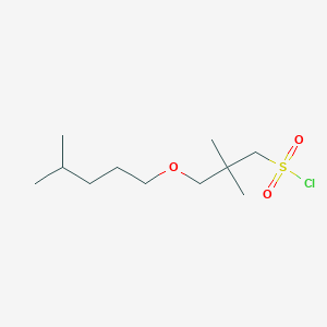 2,2-Dimethyl-3-((4-methylpentyl)oxy)propane-1-sulfonyl chloride