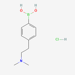 {4-[2-(Dimethylamino)ethyl]phenyl}boronic acid hydrochloride