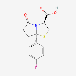 rac-(3R,7aR)-7a-(4-fluorophenyl)-5-oxo-hexahydropyrrolo[2,1-b][1,3]thiazole-3-carboxylic acid