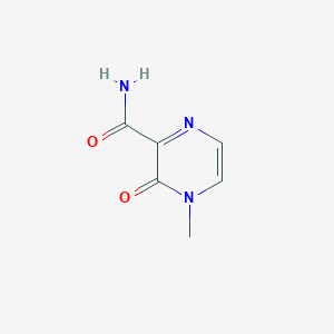 molecular formula C6H7N3O2 B13562394 4-Methyl-3-oxo-3,4-dihydropyrazine-2-carboxamide 