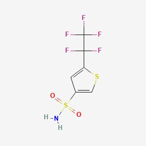 5-(1,1,2,2,2-Pentafluoroethyl)thiophene-3-sulfonamide