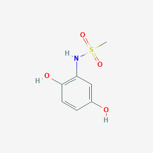 molecular formula C7H9NO4S B13562417 N-(2,5-dihydroxyphenyl)methanesulfonamide 