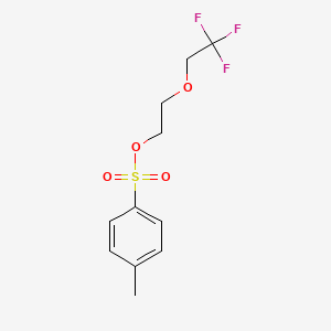 molecular formula C11H13F3O4S B13562435 2-(2,2,2-Trifluoroethoxy)ethyl p-toluenesulfonate 