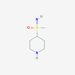 molecular formula C6H14N2OS B13562461 Imino(Methyl)(piperiDin-4-yl)-l6-sulfanone 