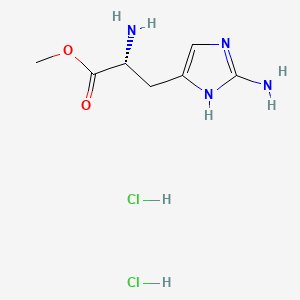 methyl(2R)-2-amino-3-(2-amino-1H-imidazol-4-yl)propanoatedihydrochloride