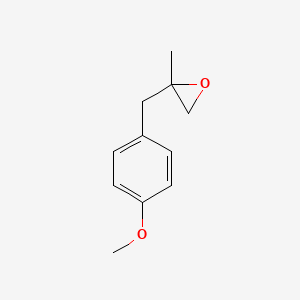 molecular formula C11H14O2 B13562477 2-(4-Methoxybenzyl)-2-methyloxirane 