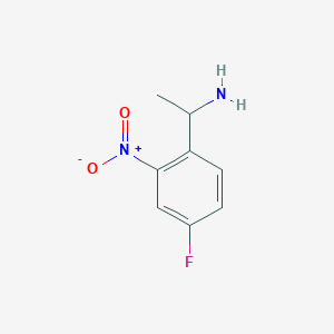 1-(4-Fluoro-2-nitrophenyl)ethan-1-amine