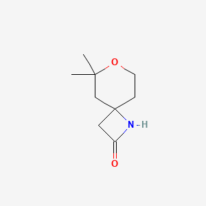 6,6-Dimethyl-7-oxa-1-azaspiro[3.5]nonan-2-one