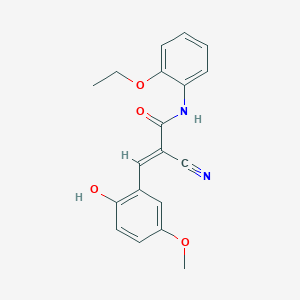 (2E)-2-cyano-N-(2-ethoxyphenyl)-3-(2-hydroxy-5-methoxyphenyl)prop-2-enamide