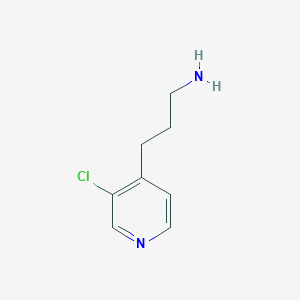 molecular formula C8H11ClN2 B13562585 3-(3-Chloropyridin-4-yl)propan-1-amine 