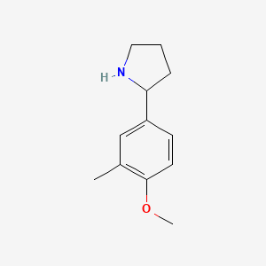 B1356262 2-(4-Methoxy-3-methylphenyl)pyrrolidine CAS No. 887361-09-3