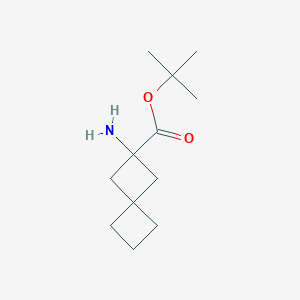 molecular formula C12H21NO2 B13562649 Tert-butyl 2-aminospiro[3.3]heptane-2-carboxylate 