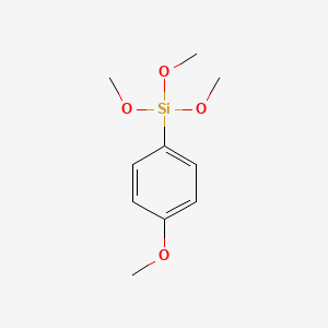 molecular formula C10H16O4Si B1356269 Trimethoxy(4-methoxyphenyl)silane CAS No. 35692-27-4