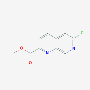 molecular formula C10H7ClN2O2 B13562701 Methyl6-chloro-1,7-naphthyridine-2-carboxylate 