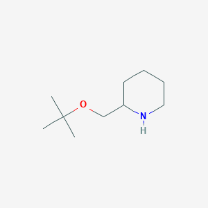 molecular formula C10H21NO B13562703 2-(Tert-butoxymethyl)piperidine 