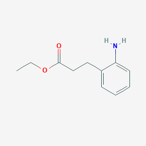 molecular formula C11H15NO2 B13562709 Ethyl 3-(2-aminophenyl)propanoate CAS No. 7116-43-0