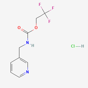 2,2,2-trifluoroethylN-[(pyridin-3-yl)methyl]carbamatehydrochloride