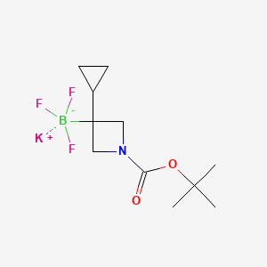 Potassium (1-(tert-butoxycarbonyl)-3-cyclopropylazetidin-3-yl)trifluoroborate