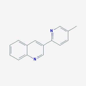 molecular formula C15H12N2 B1356276 3-(5-甲基吡啶-2-基)-喹啉 CAS No. 341503-02-4