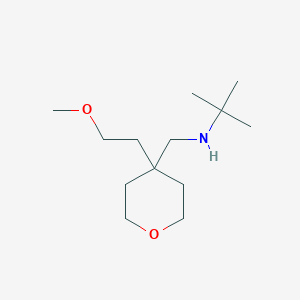 n-((4-(2-Methoxyethyl)tetrahydro-2h-pyran-4-yl)methyl)-2-methylpropan-2-amine