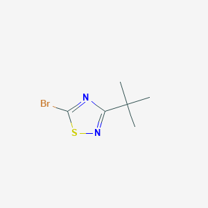 molecular formula C6H9BrN2S B13562832 5-Bromo-3-tert-butyl-1,2,4-thiadiazole 