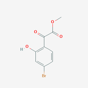 molecular formula C9H7BrO4 B13562842 Methyl 2-(4-bromo-2-hydroxyphenyl)-2-oxoacetate 