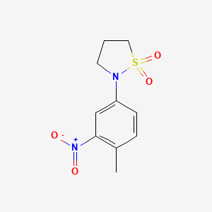 2-(4-Methyl-3-nitrophenyl)-1lambda6,2-thiazolidine-1,1-dione