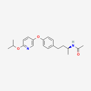 Acetamide, N-[(1S)-1-methyl-3-[4-[[6-(1-methylethoxy)-3-pyridinyl]oxy]phenyl]propyl]-