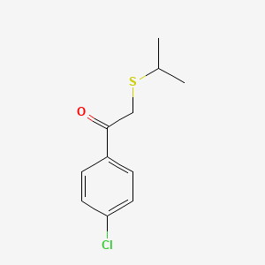 1-(4-Chlorophenyl)-2-(isopropylthio)ethan-1-one