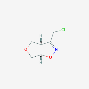 rac-(3aR,6aR)-3-(chloromethyl)-3aH,4H,6H,6aH-furo[3,4-d][1,2]oxazole