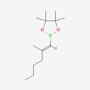 4,4,5,5-tetramethyl-2-[(E)-2-methylhex-1-enyl]-1,3,2-dioxaborolane