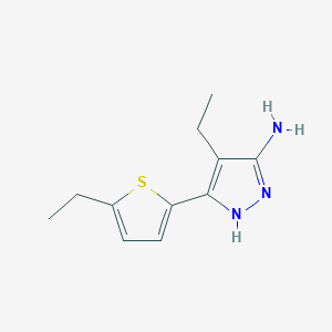 4-Ethyl-3-(5-ethylthiophen-2-yl)-1h-pyrazol-5-amine