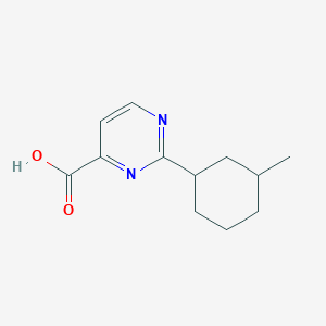 2-(3-Methylcyclohexyl)pyrimidine-4-carboxylic acid