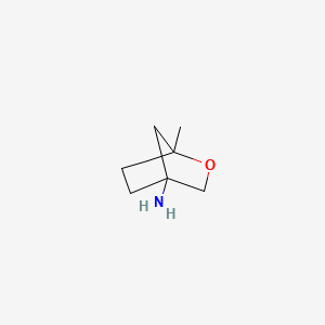 molecular formula C7H13NO B13563092 1-Methyl-2-oxabicyclo[2.2.1]heptan-4-amine 