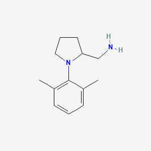 [1-(2,6-Dimethylphenyl)pyrrolidin-2-yl]methanamine