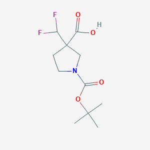 1-(Tert-butoxycarbonyl)-3-(difluoromethyl)pyrrolidine-3-carboxylic acid