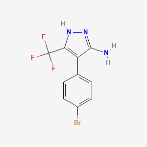 4-(4-Bromophenyl)-3-(trifluoromethyl)-1h-pyrazol-5-amine